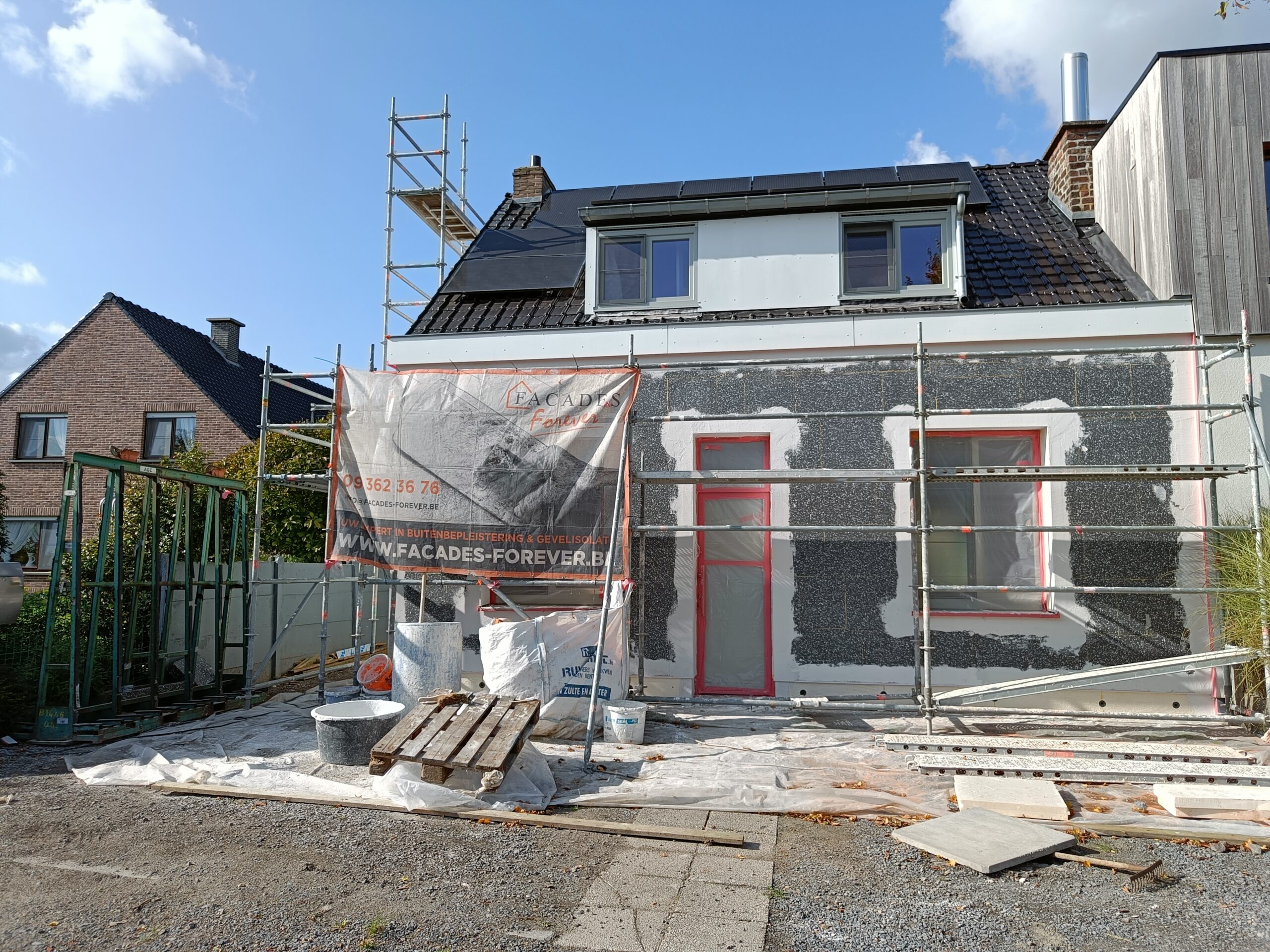 Gevelrenovatie met gevelisolatie